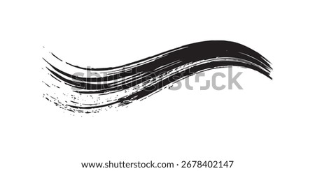Brush strokes templates, vector grunge paintbrush

