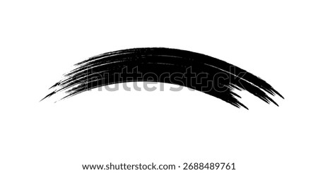 Brush strokes templates, vector grunge paintbrush