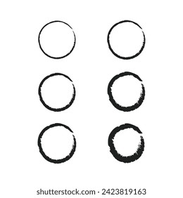 Brush strokes text boxes. Vector paintbrush set. Grunge design elements. Dirty texture banners. Ink splatters. Painted objects. brush logo design , round brush logo design