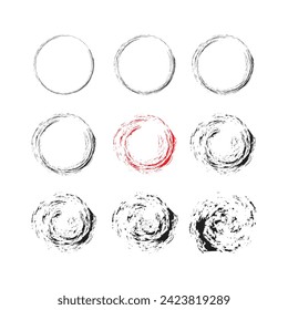 Brush strokes text boxes. Vector paintbrush set. Grunge design elements. Dirty texture banners. Ink splatters. Painted objects. brush logo design , round brush logo design