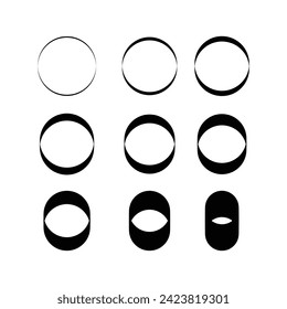 Brush strokes text boxes. Vector paintbrush set. Grunge design elements. Dirty texture banners. Ink splatters. Painted objects. brush logo design , round brush logo design