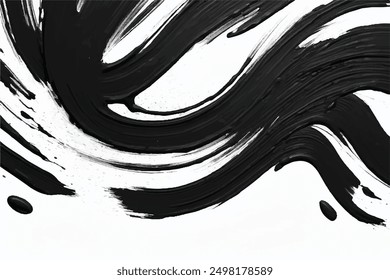 Brush strokes texture. Black Brush strokes isolated on white background. Brush strokes grunge background.