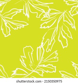 Brush Strokes Tropical Leaf seamless pattern design for fashion textiles, graphics and crafts