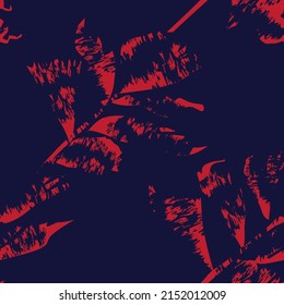 Brush Strokes Tropical Leaf seamless pattern design for fashion textiles, graphics and crafts