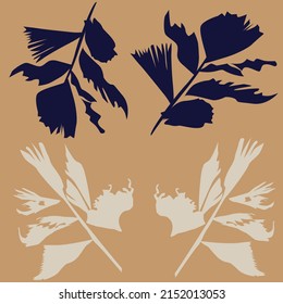 Brush Strokes Tropical Leaf seamless pattern design for fashion textiles, graphics and crafts