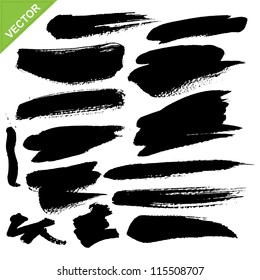 brush strokes vector