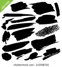 brush strokes vector