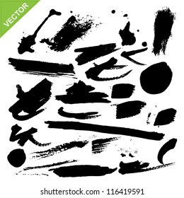 brush strokes vector