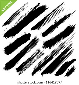 brush strokes vector