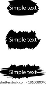 Brush Strokes vector, illustration for text.