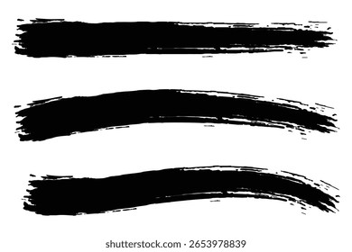 Brush strokes vector. Paint, ink brush, brush strokes, brushes, lines, frames. paint brush strokes.