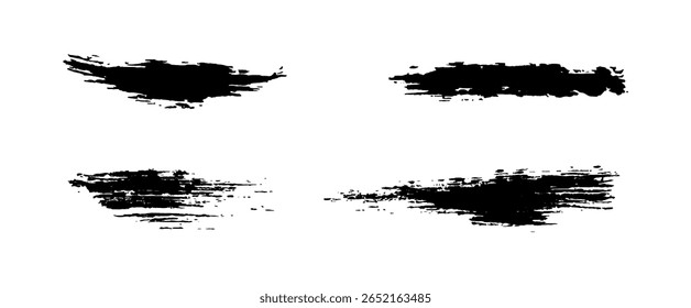 Brush strokes, vector paint painting.