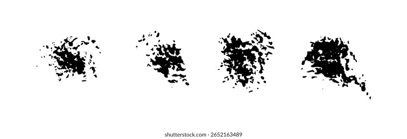 Brush strokes, vector paint painting.