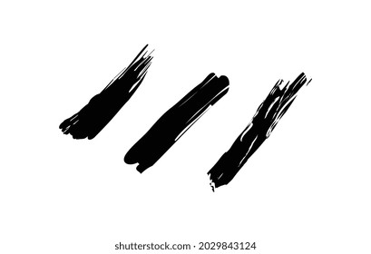 Pinselstriche. Vektorpinsel. Grunge Design Element. Textfelder neu verlinken. Dirty Not Textur Banner. Tintenfische. Grungy gemalte Objekte.
