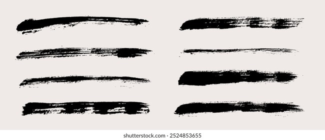 Brush strokes vector. Painted lines collection. Grunge borders set.

The images are created without the use of any artificial intelligence software at any stage