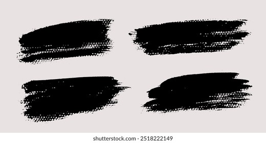 Brush strokes vector. Painted rectangle and diagonal shapes collection. Grunge banners and text boxes set.

The images are created without the use of any artificial intelligence software at any stage