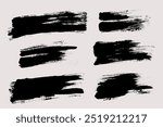 Brush strokes vector. Painted rectangles collection. Grunge long text boxes or textured backgrounds set.

The images are created without the use of any artificial intelligence software at any stage