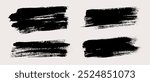 Brush strokes vector. Painted rectangles collection. Grunge long text boxes or textured backgrounds set.

The images are created without the use of any artificial intelligence software at any stage