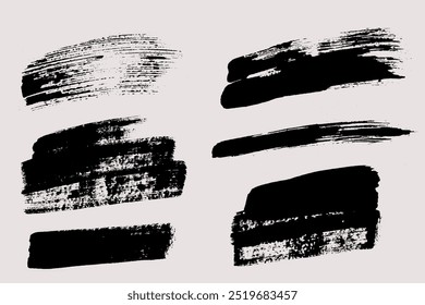 Brush strokes vector. Painted rectangles collection. Grunge long and diagonal brushes. Textured backgrounds

The images are created without the use of any artificial intelligence software at any stage