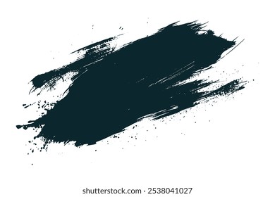 Brush strokes vector. Painted rectangles collection. Grunge long text boxes or textured backgrounds set. The images are created without the use of any artificial intelligence software at any stage