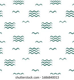 Brush strokes. Vector pattern with lines