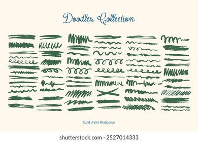 Brush strokes vector. Set of text brushes. Paint brushes collection. Grunge design elements. Retro brushes collection.