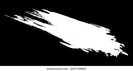 Vetor de traçados de pincel. Conjunto de caixas de texto. Coleção Paintbrush. Elementos de design Grunge. Bandeiras de textura suja. Retângulos pintados e planos de fundo de pincel diagonal