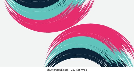 Brush strokes vector. yellow, blue, dark blue, backgrounds. splater wave modern color simple