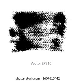 brush strokes watercolor background. Vector black paint