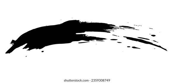 Pulsaciones de pincel escritas con tinta. textura dibujada a mano.
