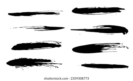 Pinselstriche mit Tinte. handgezeichnete Textur.