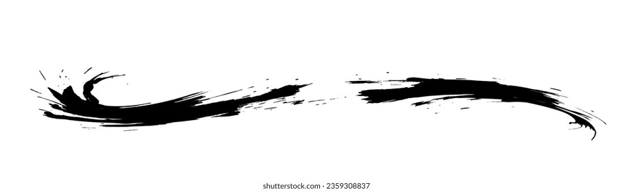 Pulsaciones de pincel escritas con tinta. textura dibujada a mano.