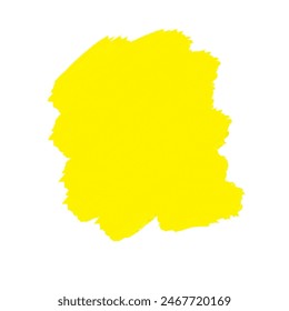 brush strokes in yellow without background