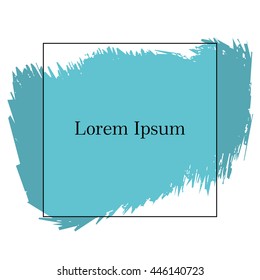  Brush strokes for your text, stylish background in grunge style. Vector Illustration