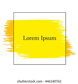  Brush strokes for your text, stylish background in grunge style. Vector Illustration