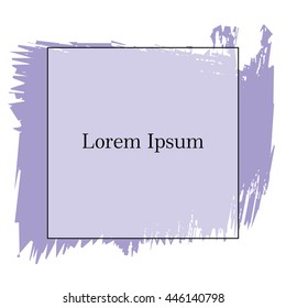  Brush strokes for your text, stylish background in grunge style. Vector Illustration