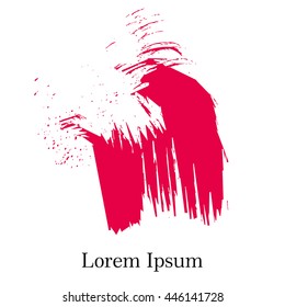  Brush strokes for your text, stylish background in grunge style. Vector Illustration