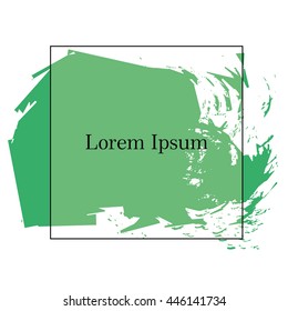  Brush strokes for your text, stylish background in grunge style. Vector Illustration