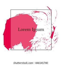  Brush strokes for your text, stylish background in grunge style. Vector Illustration