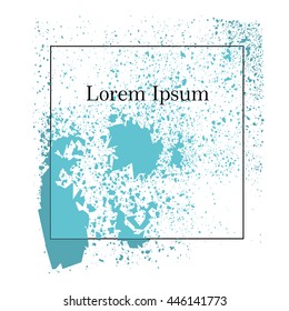  Brush strokes for your text, stylish background in grunge style. Vector Illustration