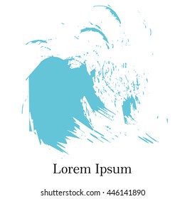  Brush strokes for your text, stylish background in grunge style. Vector Illustration