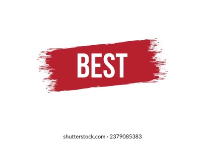 Brush style best banner vector design illustration.