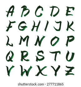 Brush Style handgezeichnet Font Abc