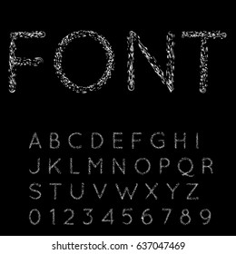 Brush Style Hand Draw Font Abc 