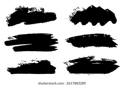 Brush Style Material Set, Stroke, Grunge, Background, Accent Decoration Material