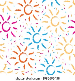 Brush style seamless pattern design in eps.10