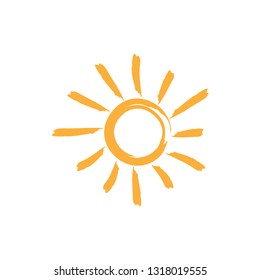 Brush sun icon