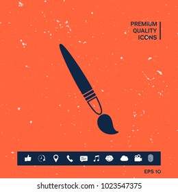 Brush symbol icon