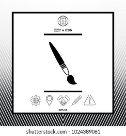 Brush symbol icon