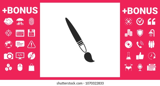 Brush symbol icon